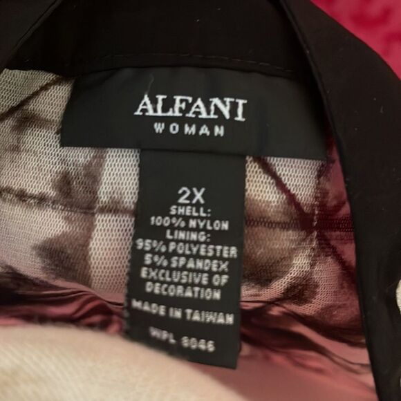 Alfani Sleeveless Shirt and Tank top Set Black and White Tie die Look - Picture 8 of 8